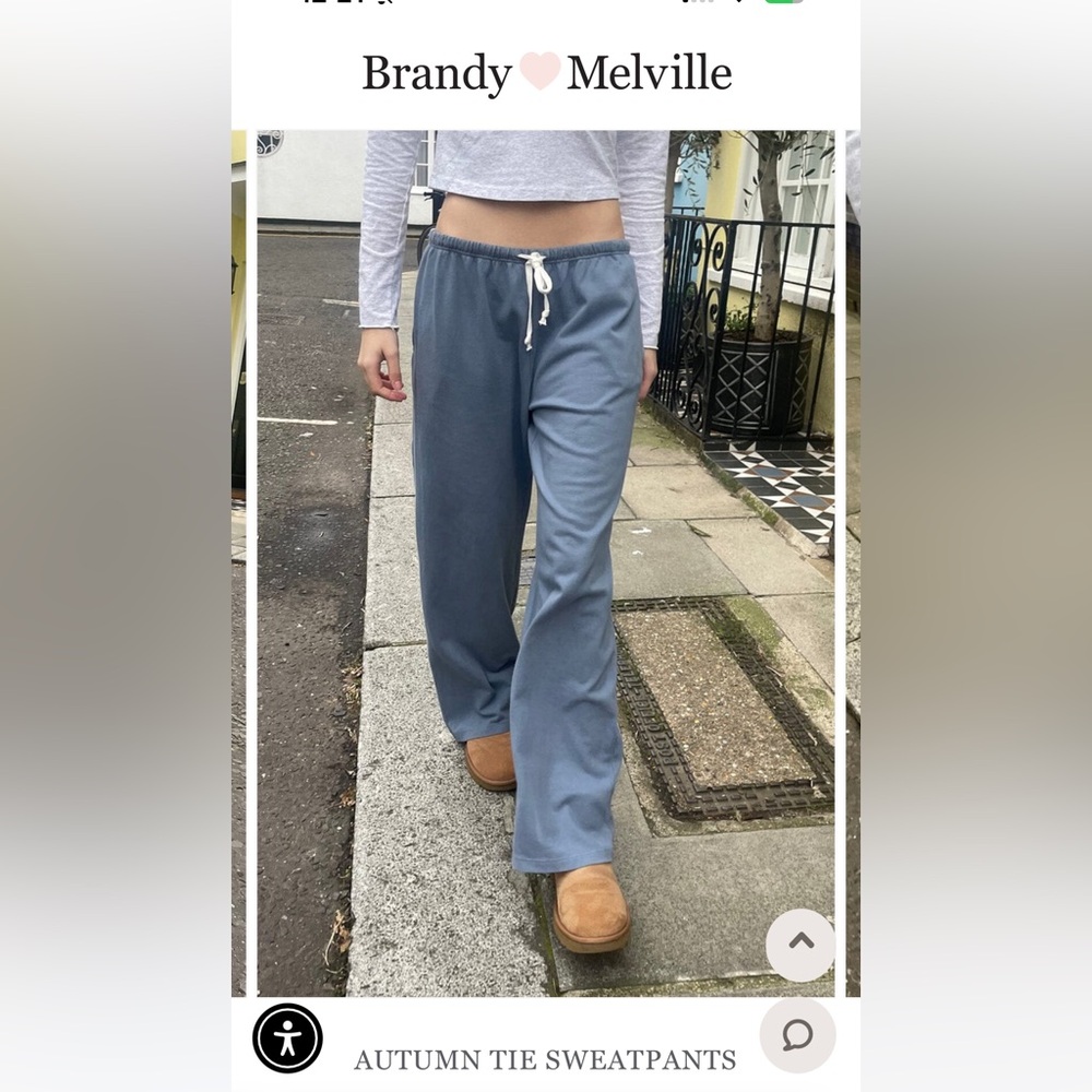 Brandy Melville Autumn Tie Sweatpants